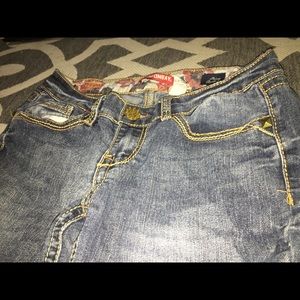 Blue jean bootcut